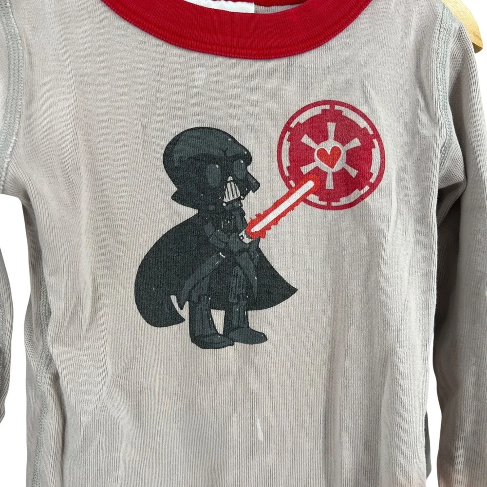 Hanna Andersson Star Wars Pajamas Organic Cotton Kids Size 4 Darth Vader‎
